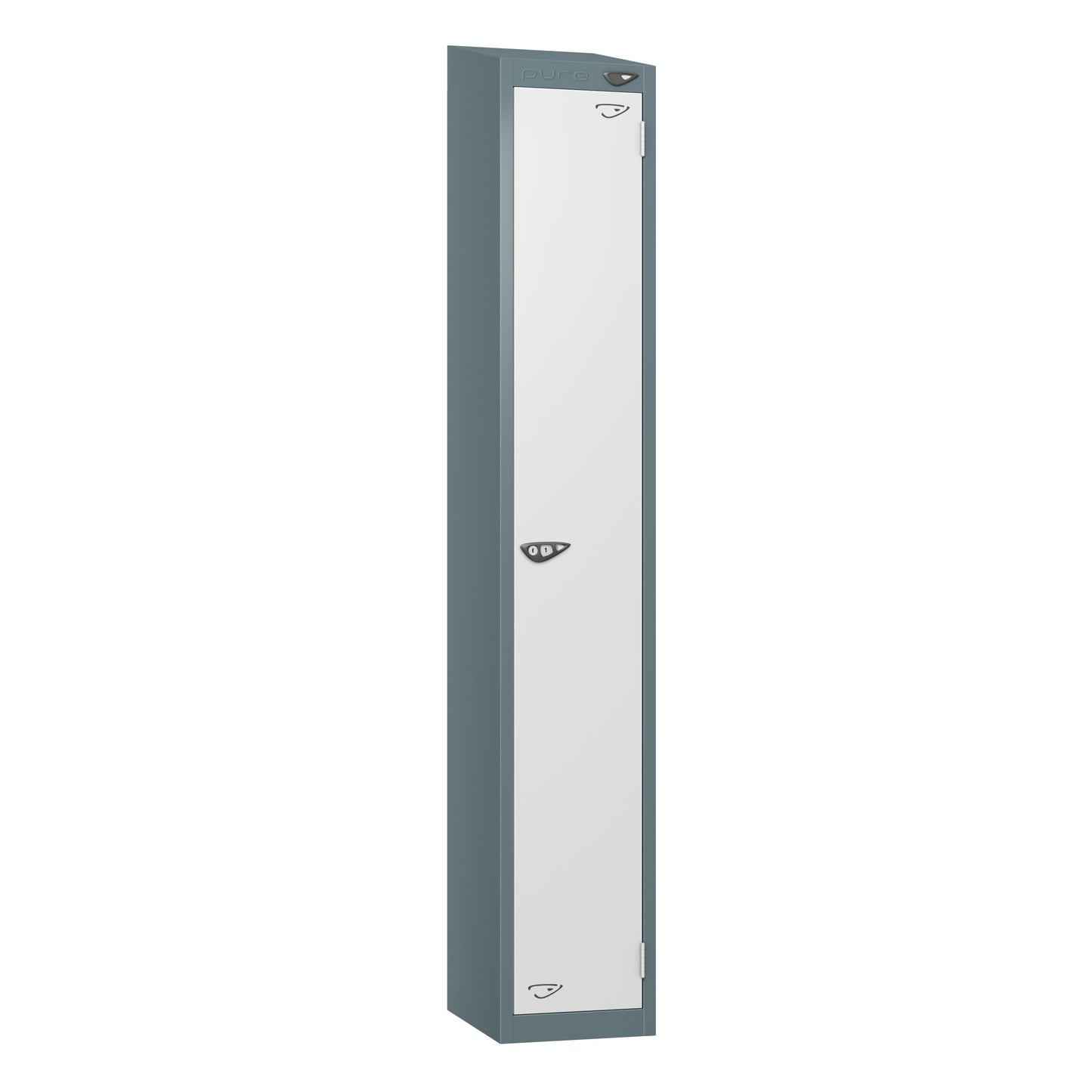 Pure Prime 1 Door Sloping Top Locker H1800xW380xD450mm