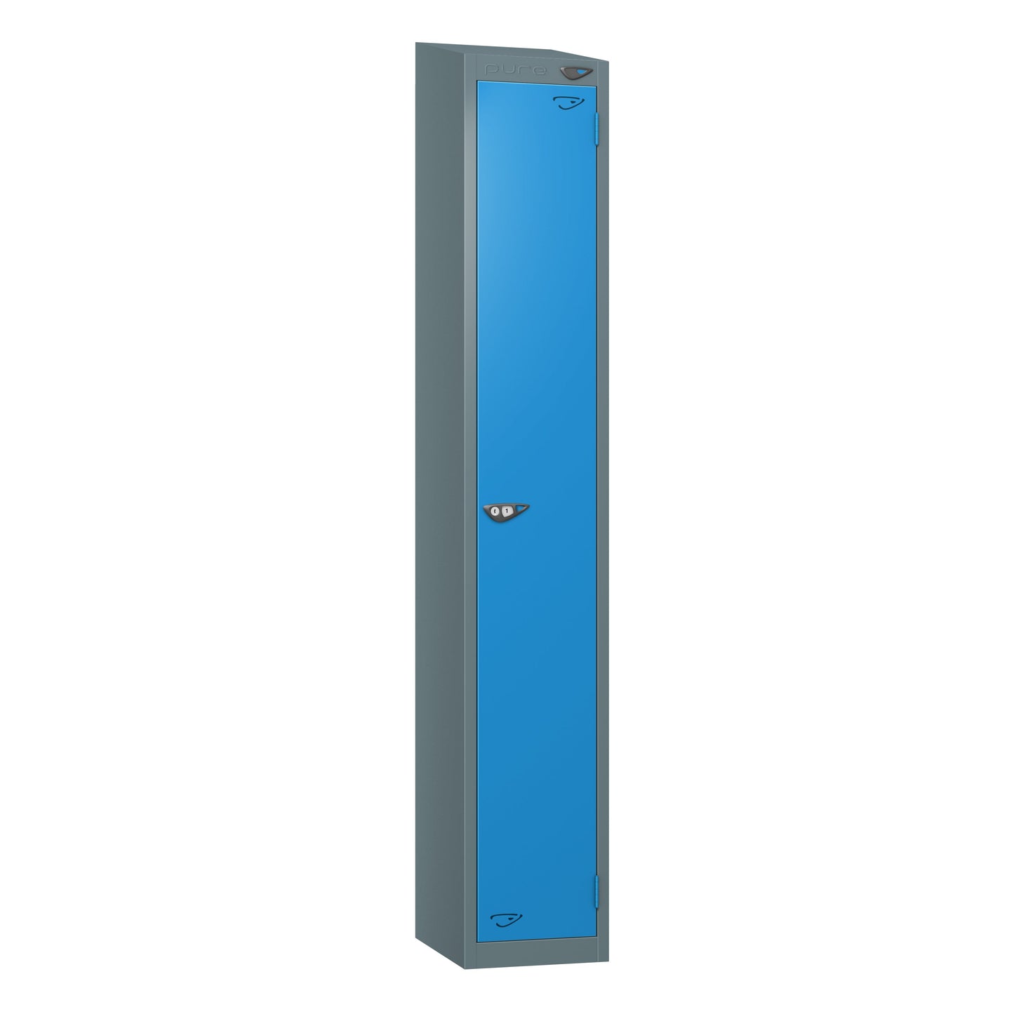 Pure Prime 1 Door Sloping Top Locker H1800xW380xD450mm