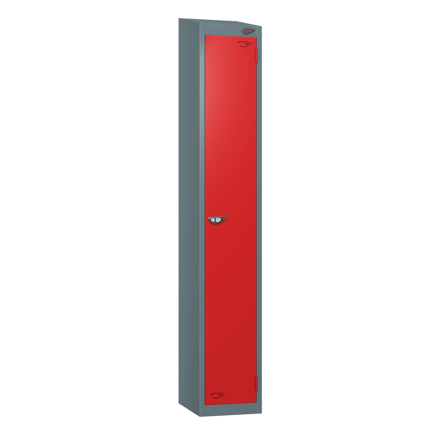 Pure Prime 1 Door Sloping Top Locker H1800xW380xD450mm