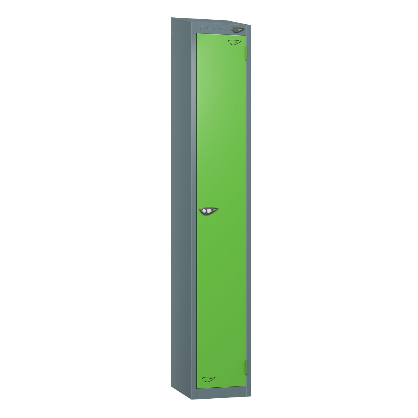 Pure Prime 1 Door Sloping Top Locker H1800xW380xD450mm