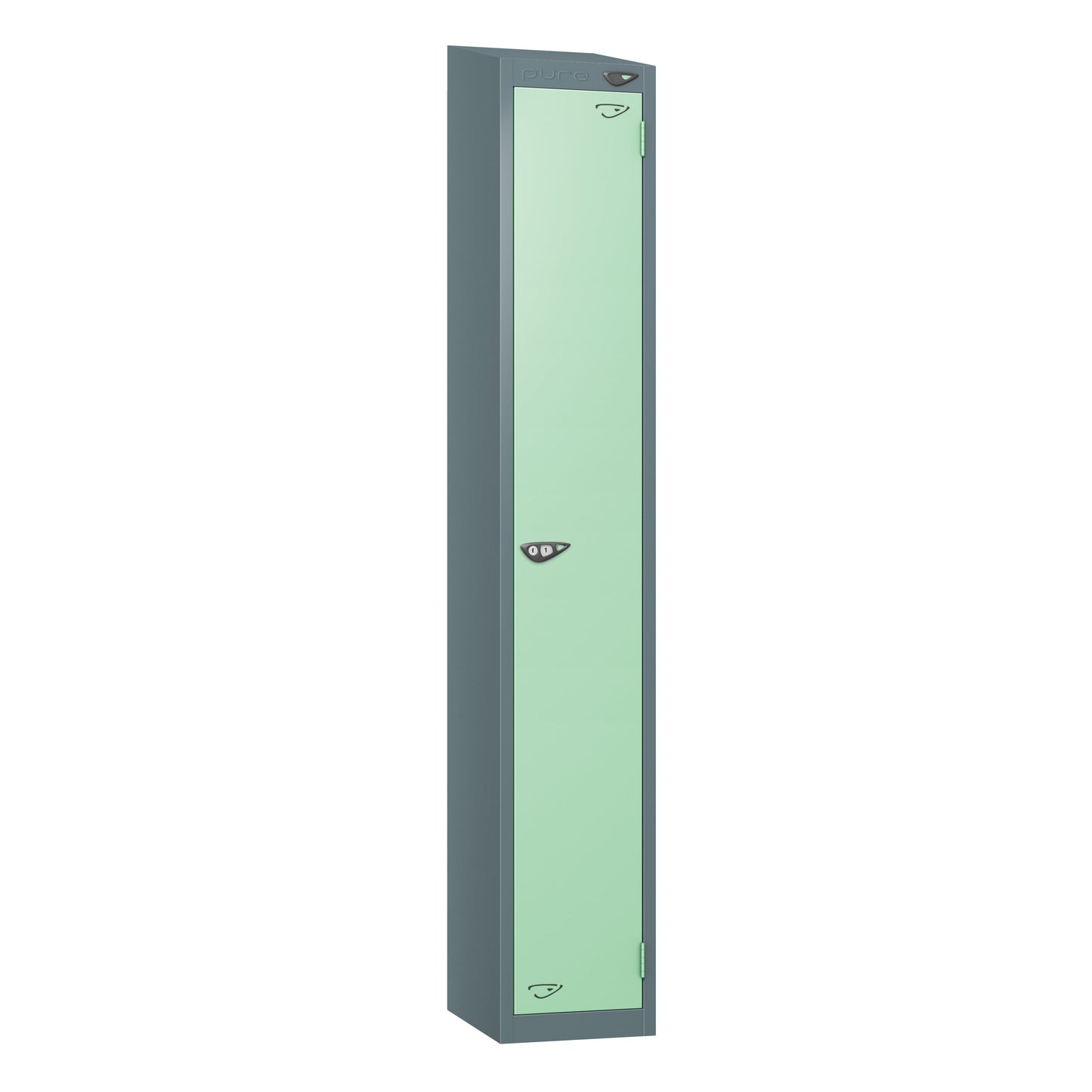 Pure Prime 1 Door Sloping Top Locker H1800xW380xD450mm
