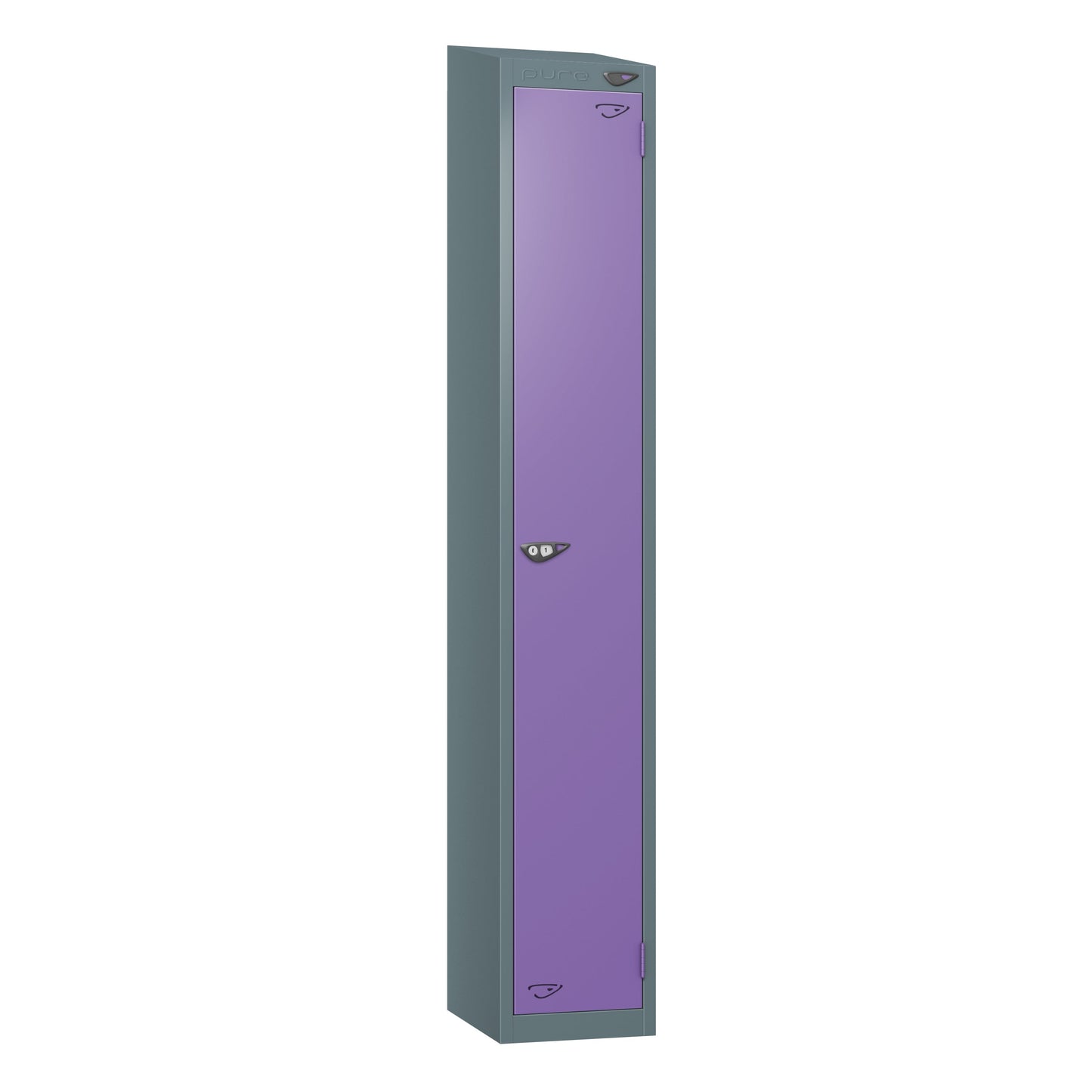 Pure Prime 1 Door Sloping Top Locker H1800xW380xD450mm