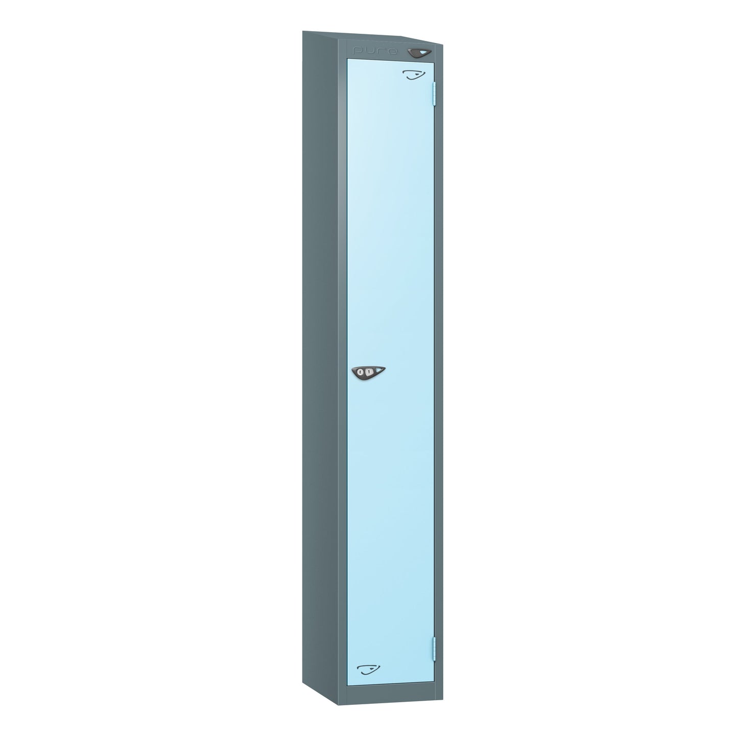 Pure Prime 1 Door Sloping Top Locker H1800xW380xD450mm