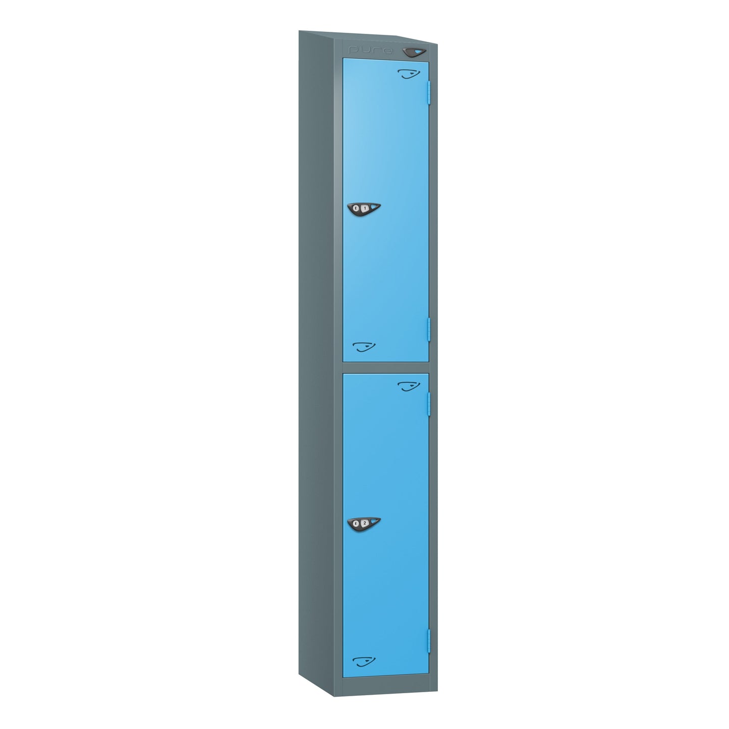 Pure Prime 2 Door Sloping Top Locker H1950/1800xW300xD380mm