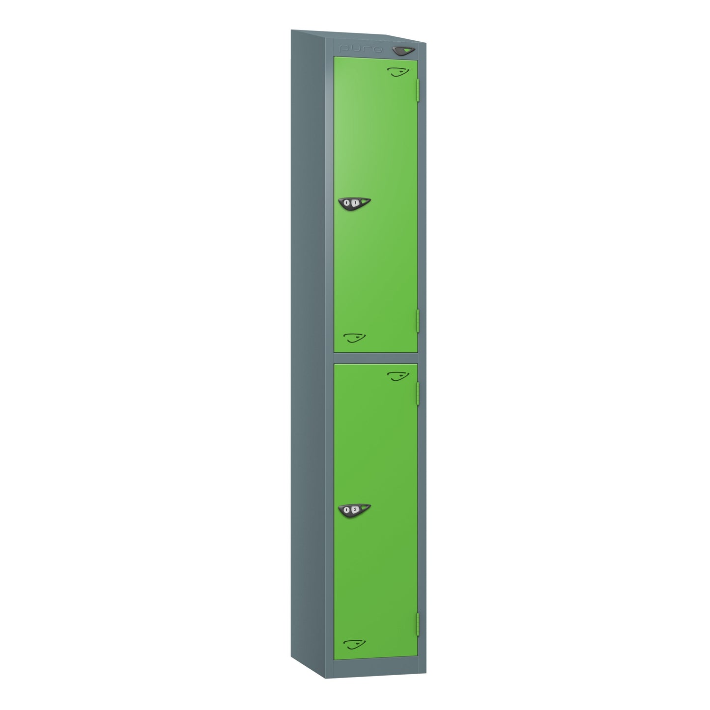 Pure Prime 2 Door Sloping Top Locker H1950/1800xW450xD450mm