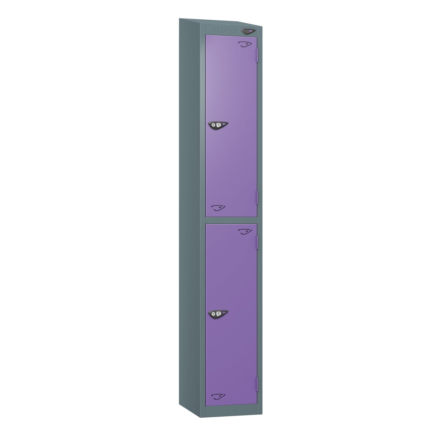Pure Prime 2 Door Sloping Top Locker H1950/1800xW300xD380mm