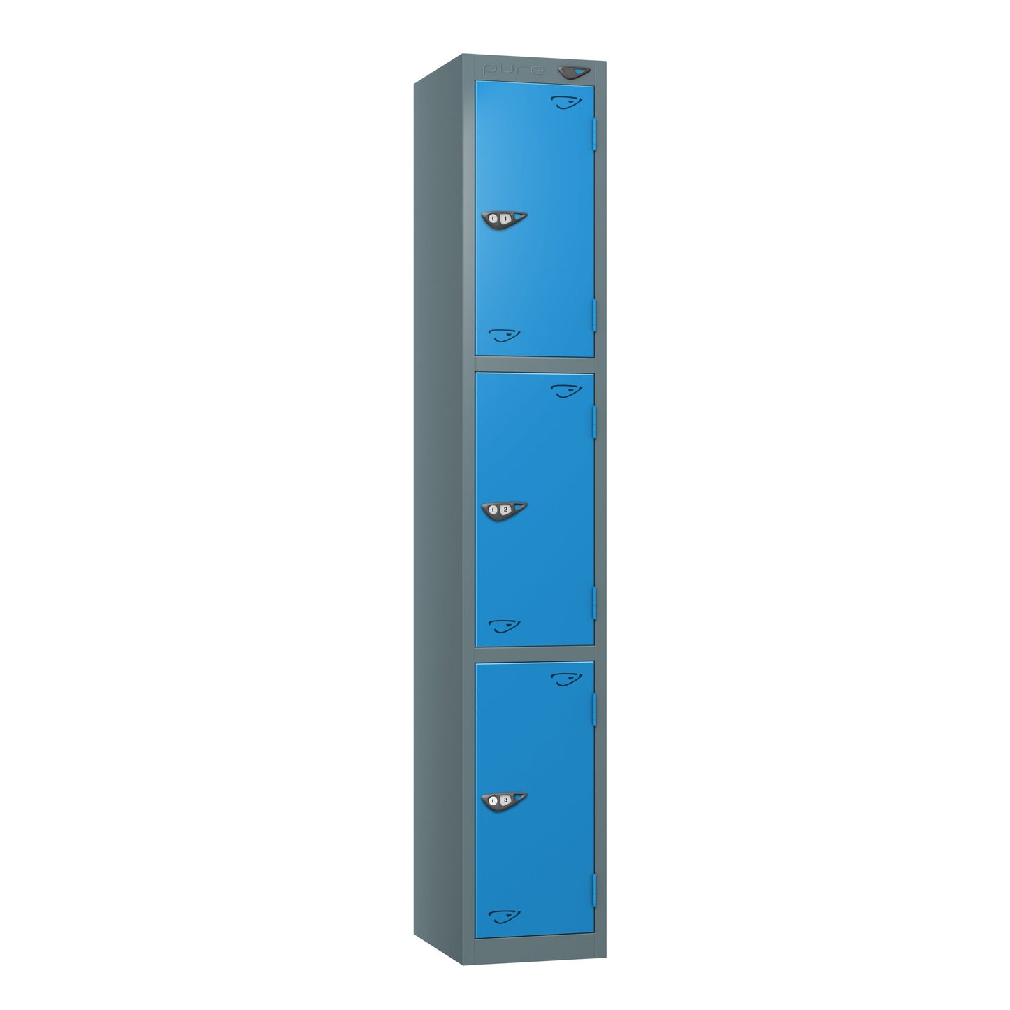 Pure Prime 3 Door Locker H1800xW380xD450mm