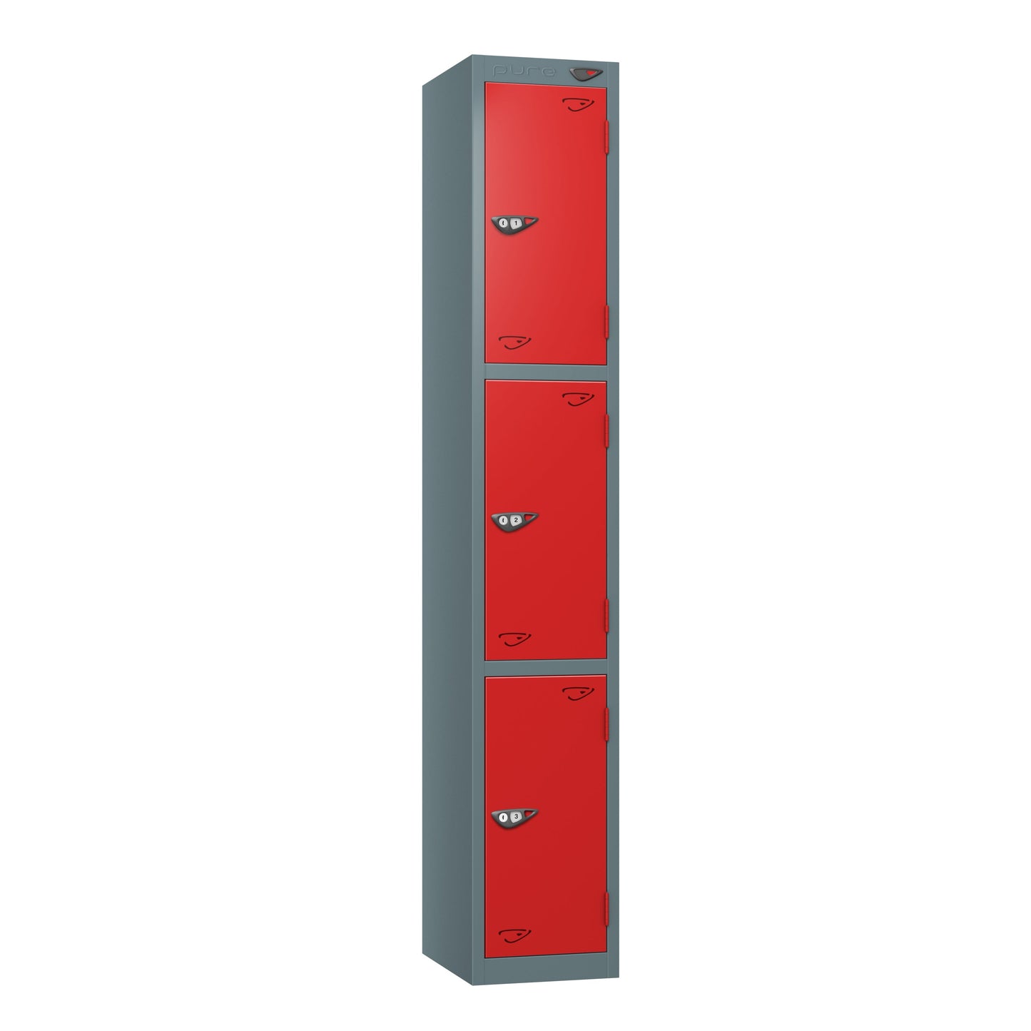 Pure Prime 3 Door Locker H1800xW380xD450mm