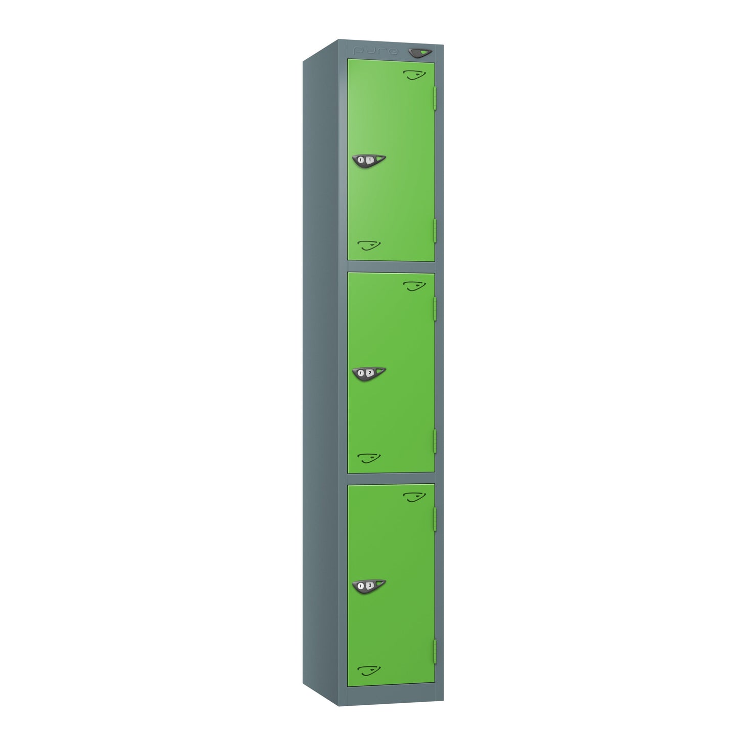Pure Prime 3 Door Locker H1800xW380xD450mm