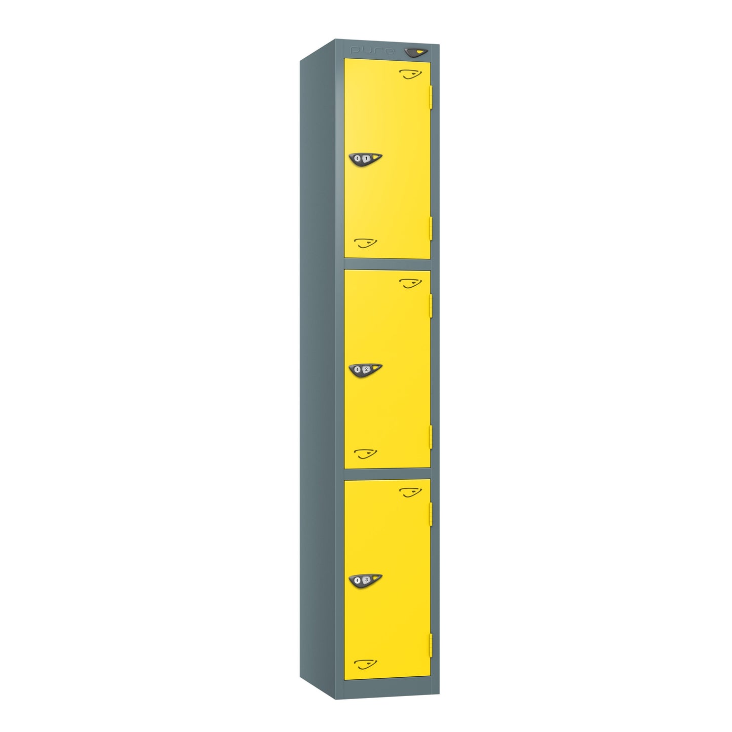 Pure Prime 3 Door Locker H1800xW380xD450mm