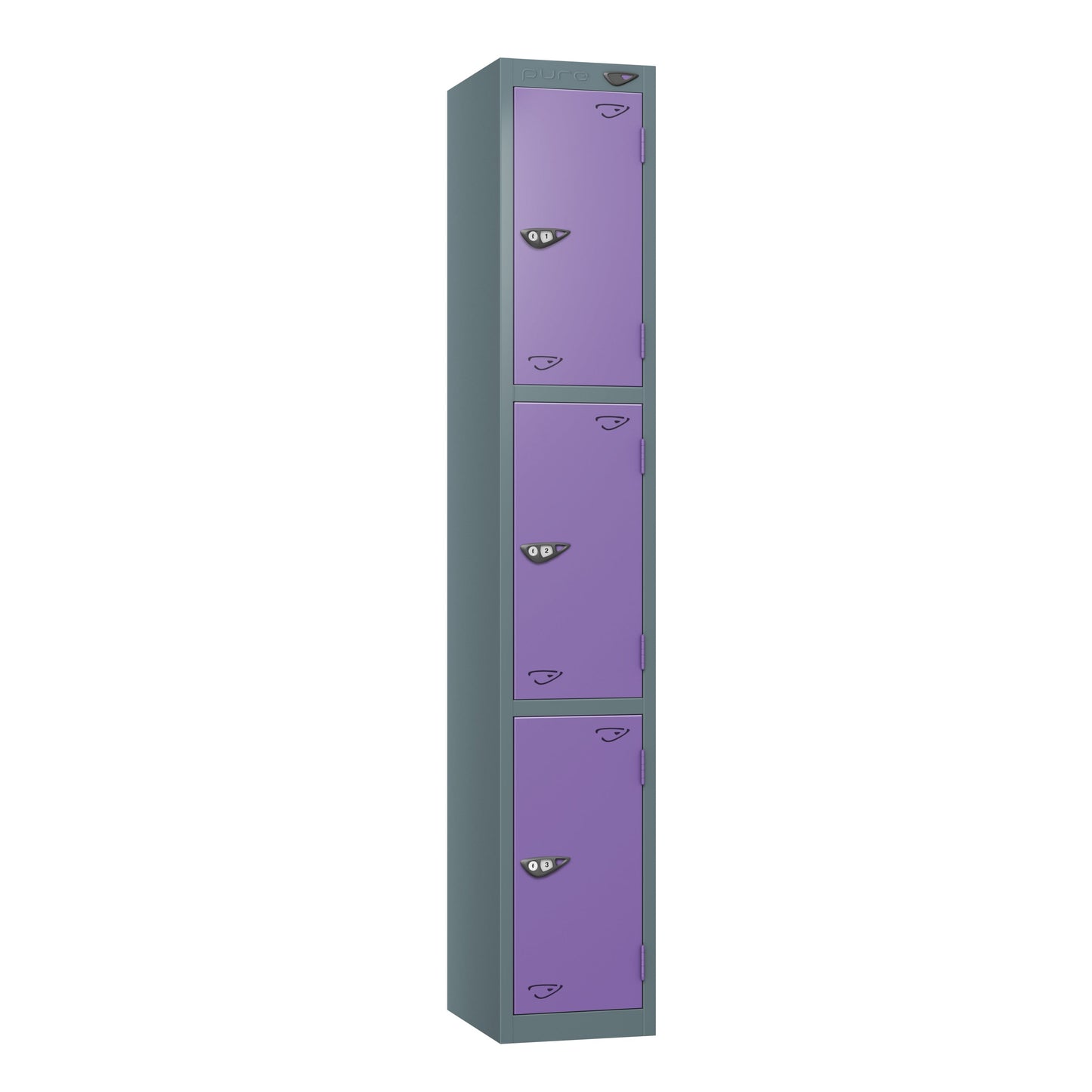 Pure Prime 3 Door Locker H1800xW380xD450mm