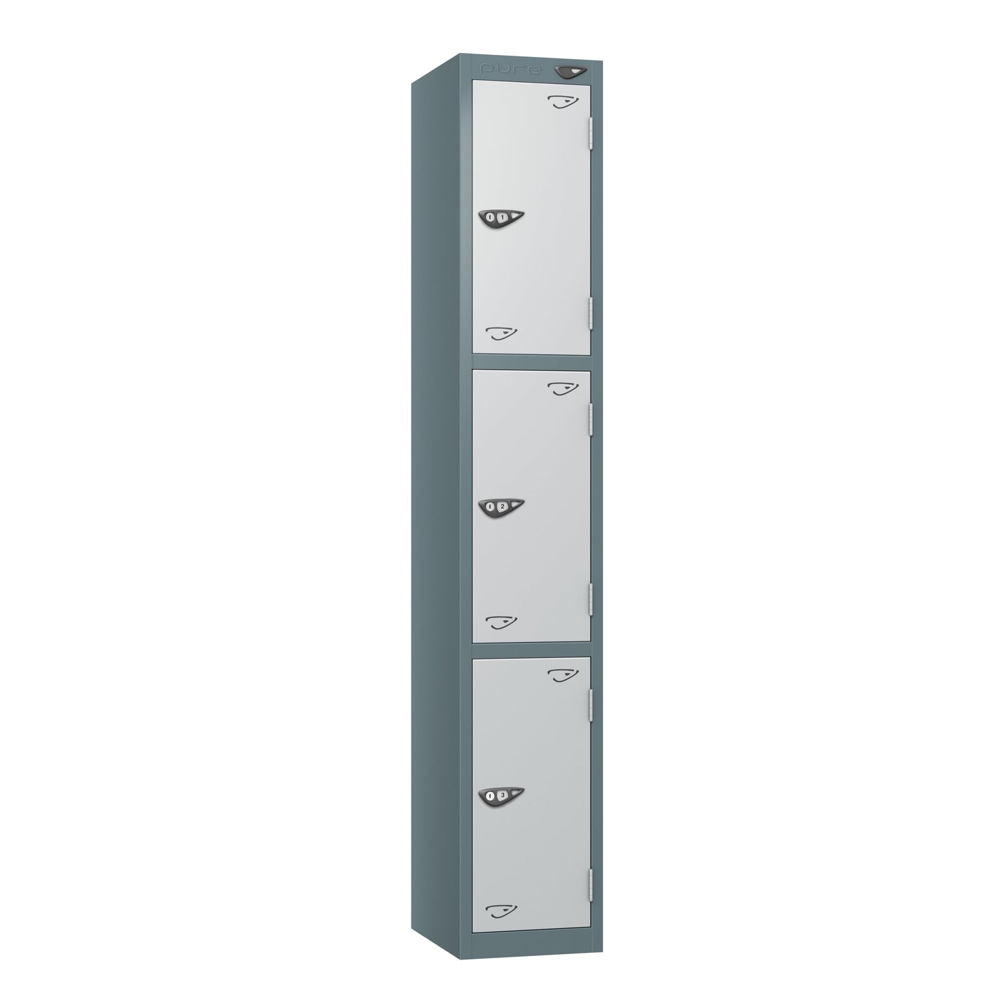 Pure Prime 3 Door Locker H1800xW380xD450mm