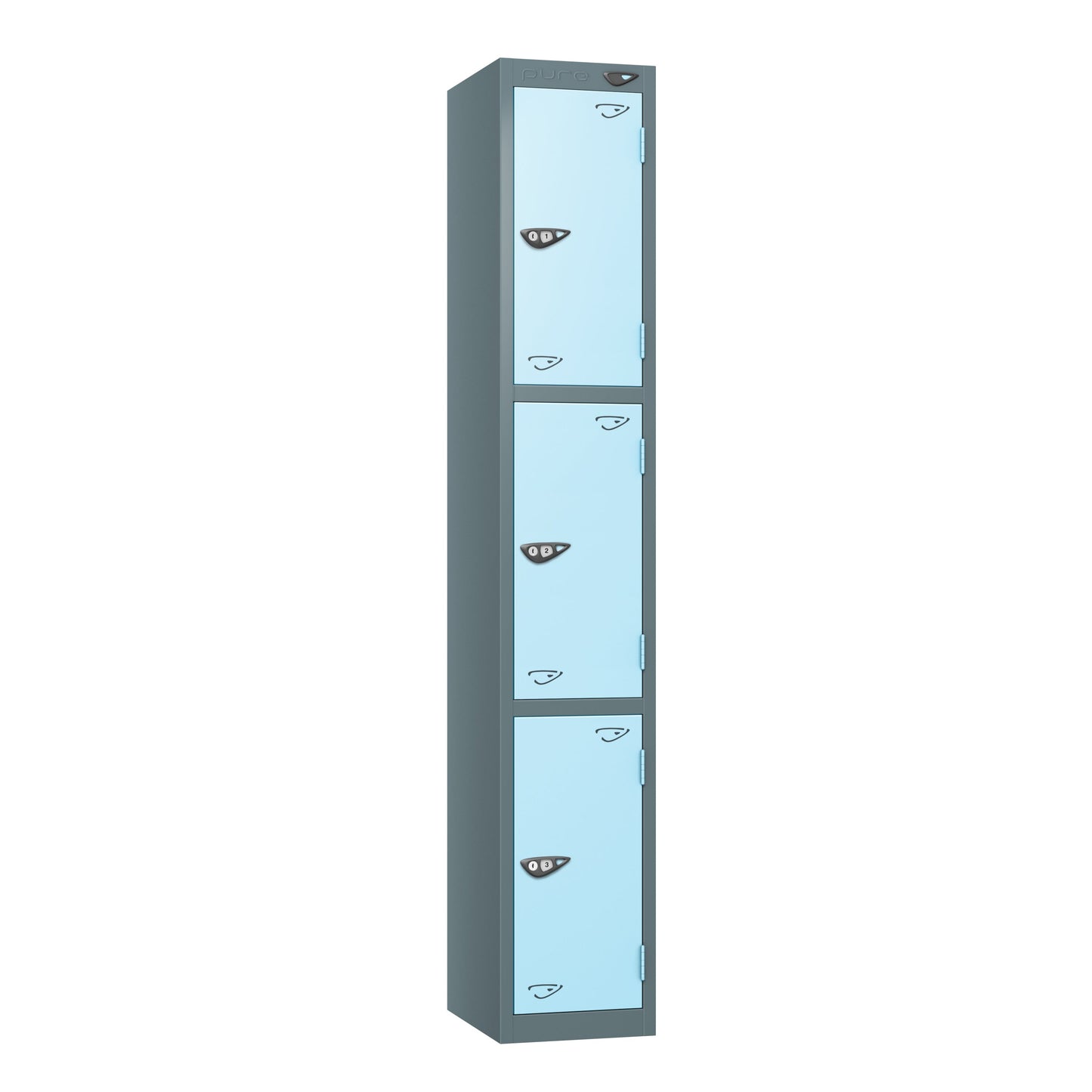 Pure Prime 3 Door Locker H1800xW380xD450mm