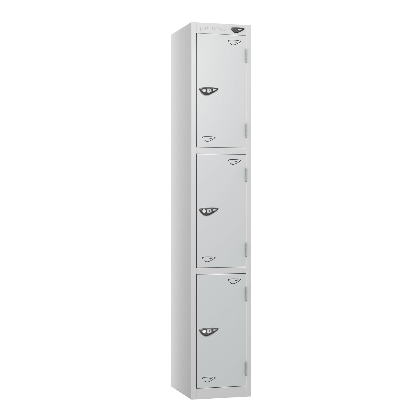 Pure Prime 3 Door Locker H1800xW380xD450mm