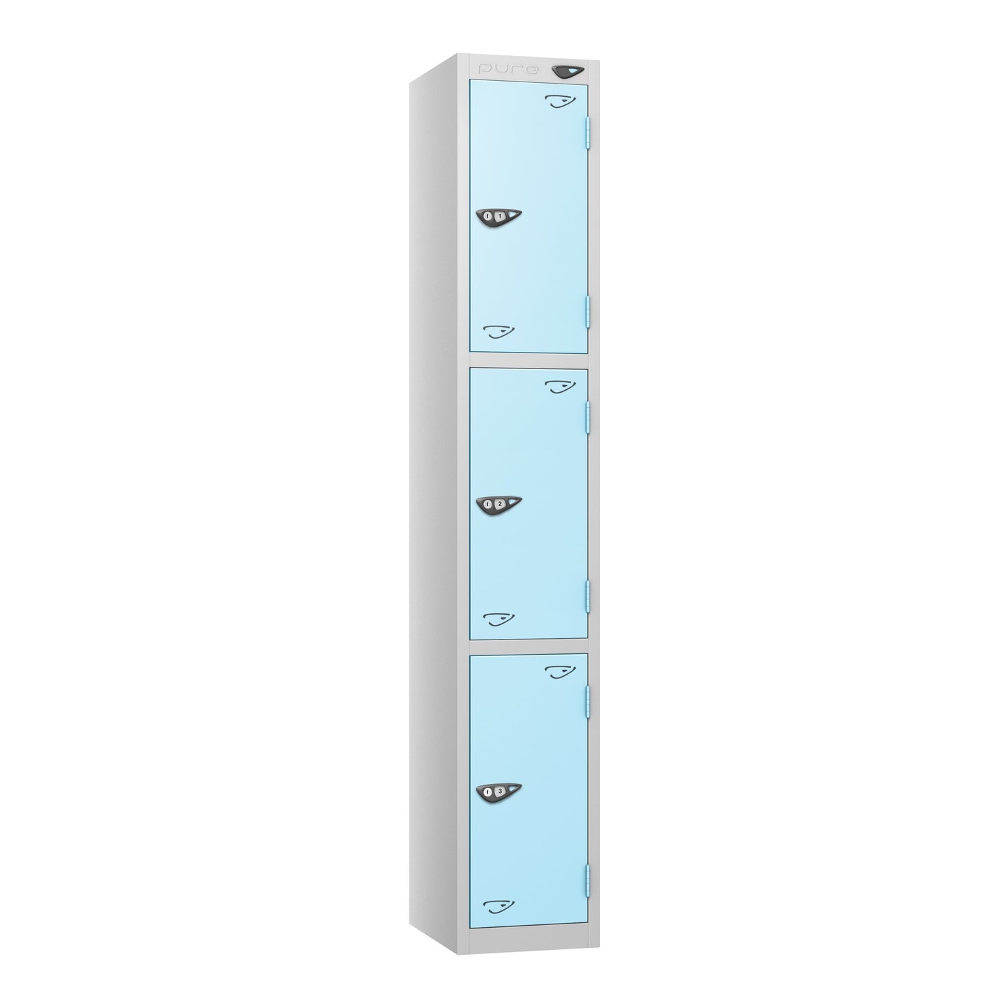 Pure Prime 3 Door Locker H1800xW380xD450mm