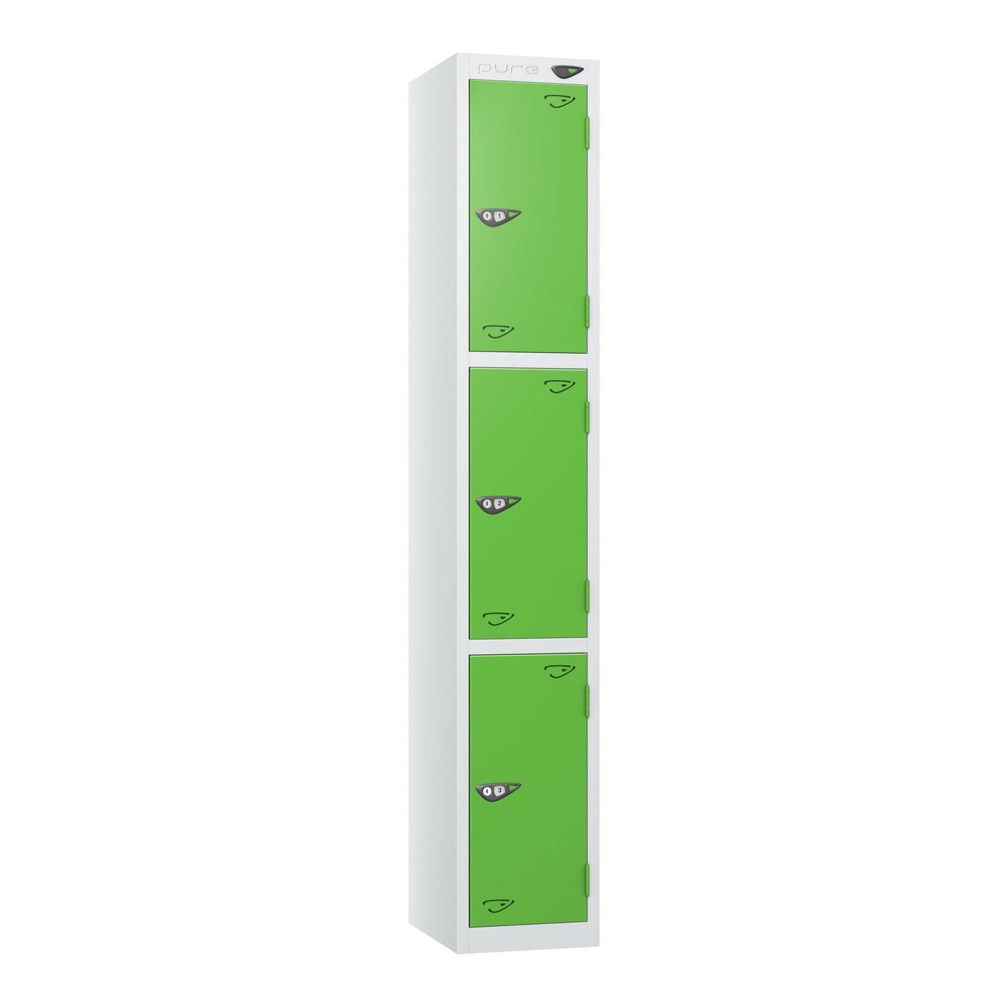 Pure Prime 3 Door Locker H1800xW380xD450mm