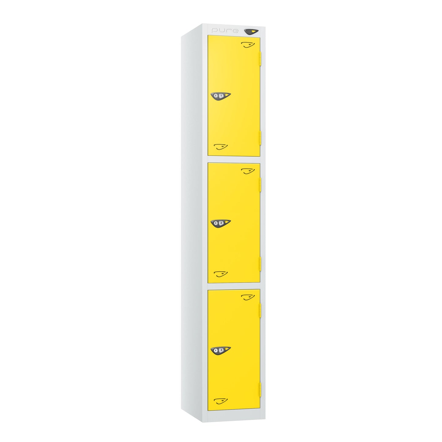Pure Prime 3 Door Locker H1800xW380xD450mm