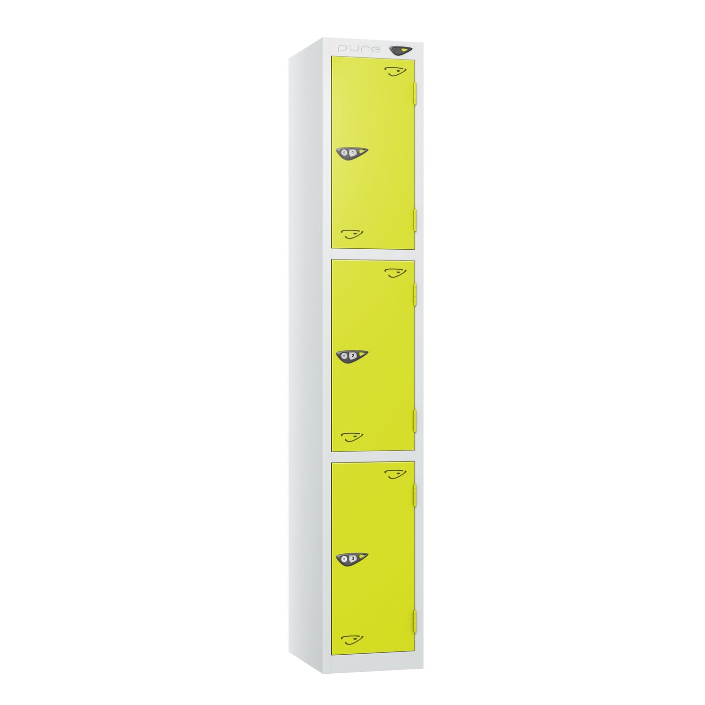 Pure Prime 3 Door Locker H1800xW380xD450mm