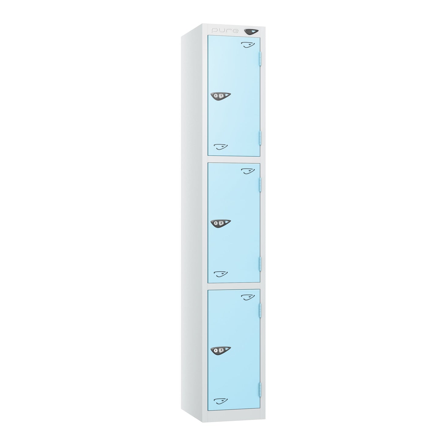 Pure Prime 3 Door Locker H1800xW380xD450mm