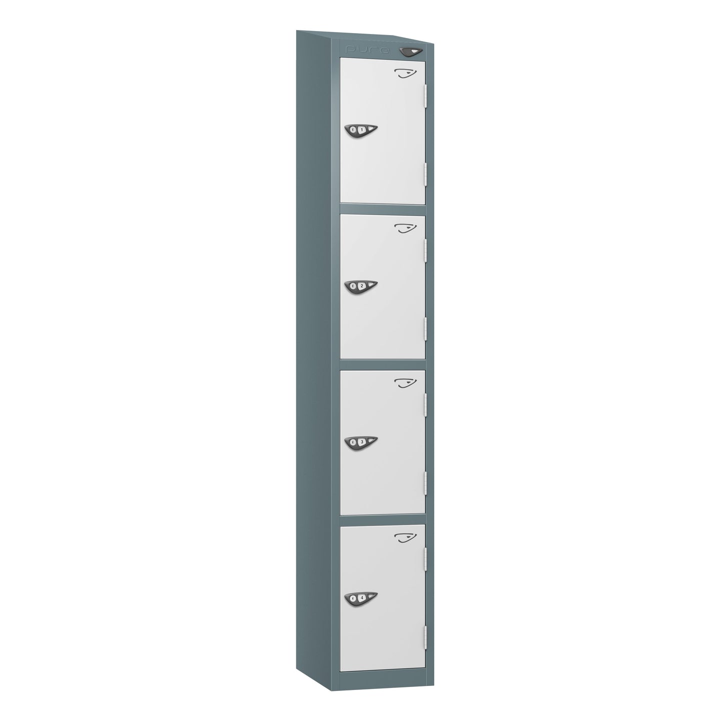 Pure Prime 4 Door Sloping Top Locker H1950/1800xW380xD450mm