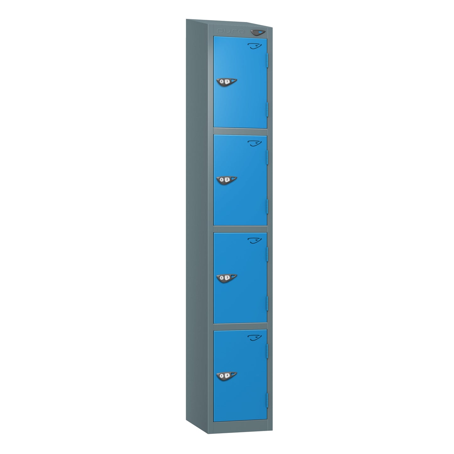 Pure Prime 4 Door Sloping Top Locker H1950/1800xW380xD450mm
