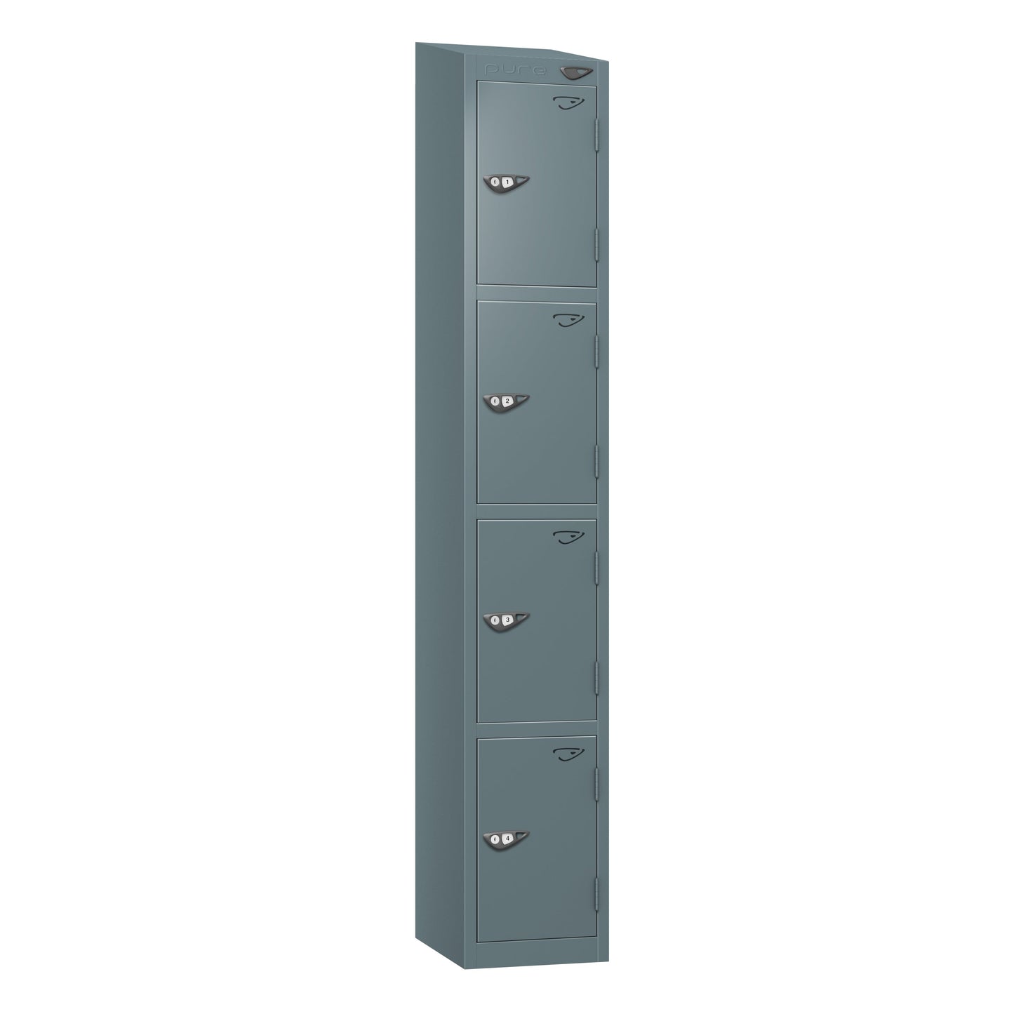 Pure Prime 4 Door Sloping Top Locker H1950/1800xW300xD380mm