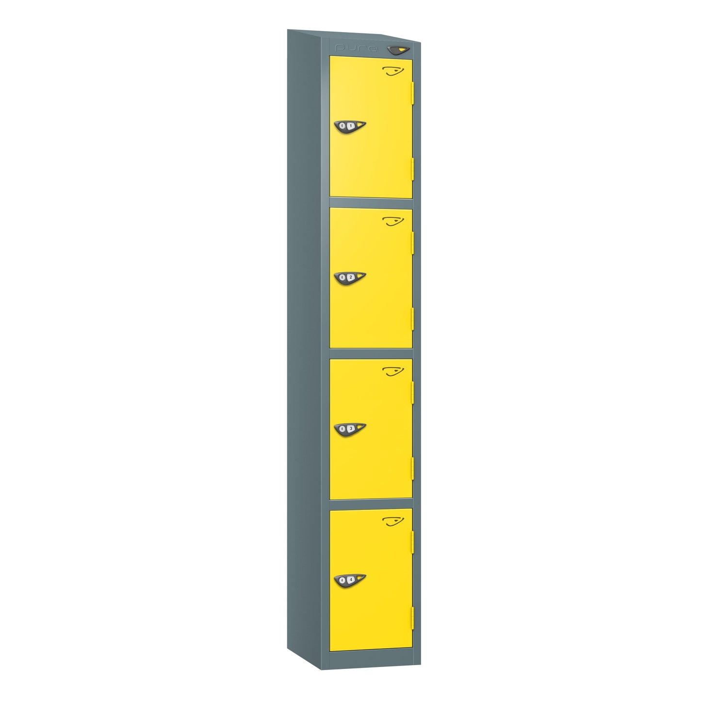 Pure Prime 4 Door Sloping Top Locker H1950/1800xW380xD450mm