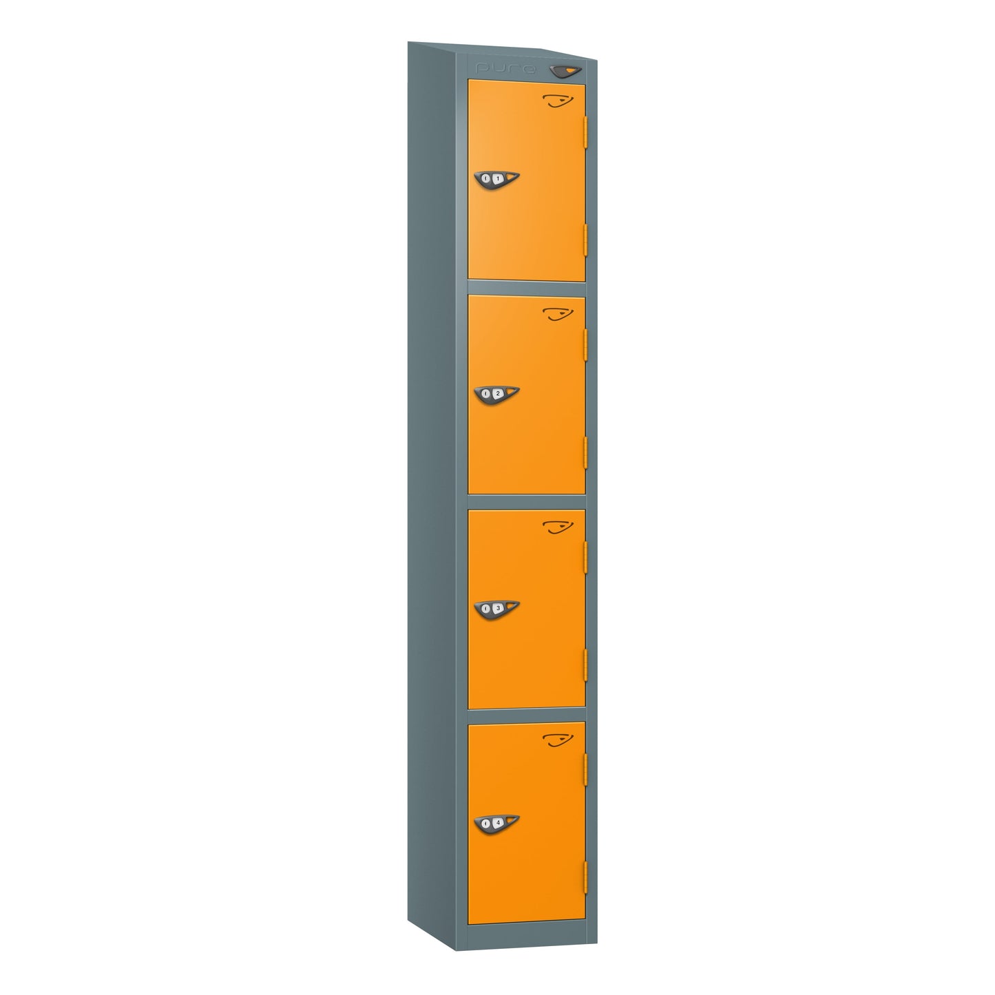 Pure Prime 4 Door Sloping Top Locker H1950/1800xW380xD450mm