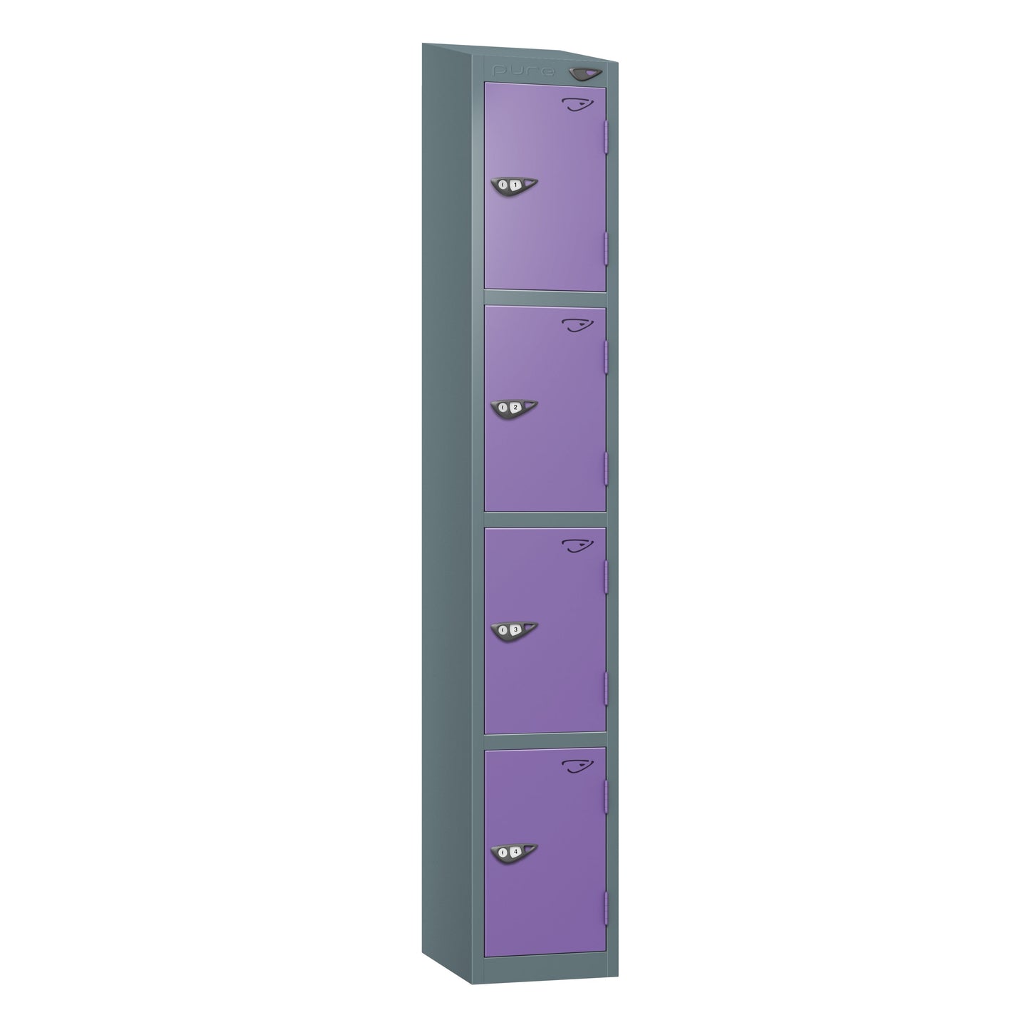 Pure Prime 4 Door Sloping Top Locker H1950/1800xW300xD380mm