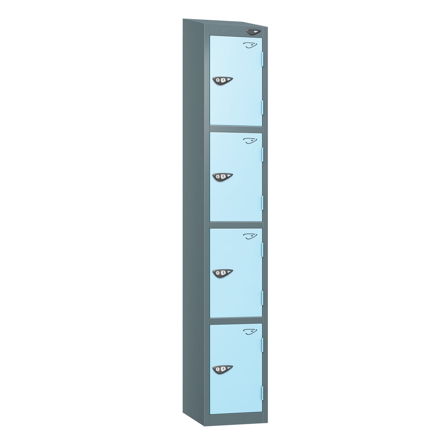 Pure Prime 4 Door Sloping Top Locker H1950/1800xW300xD380mm