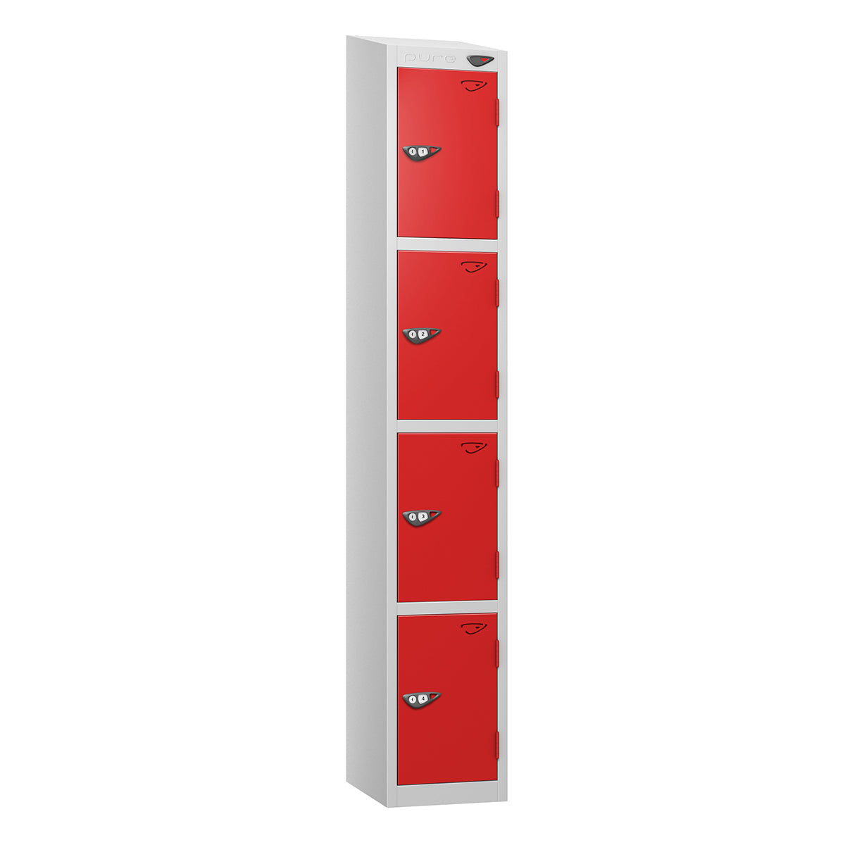 Pure Prime 4 Door Sloping Top Locker H1950/1800xW300xD380mm