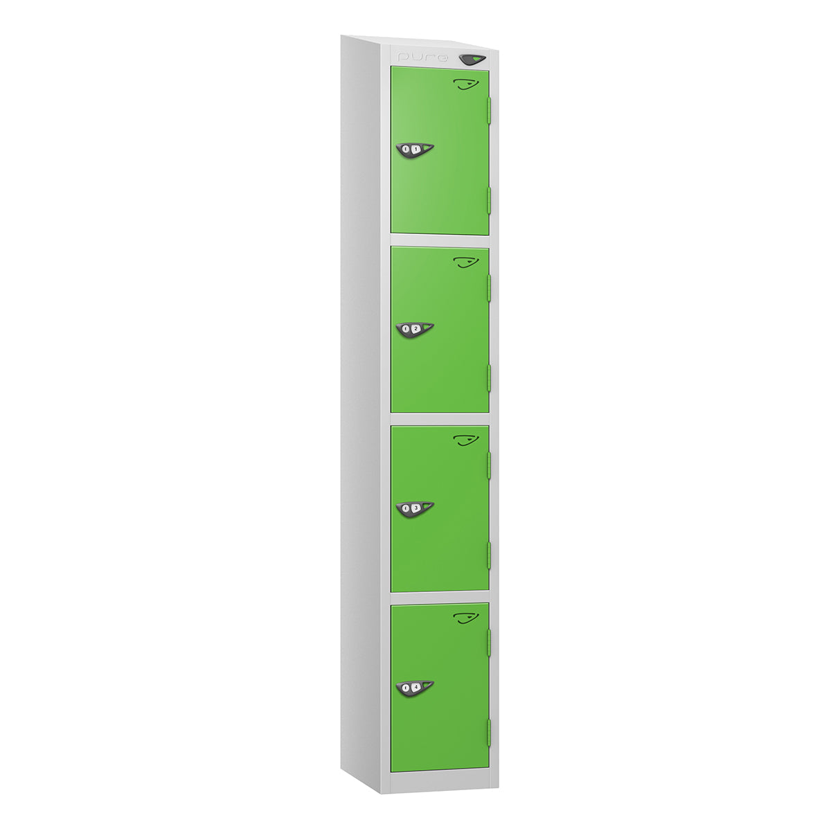 Pure Prime 4 Door Sloping Top Locker H1950/1800xW300xD380mm