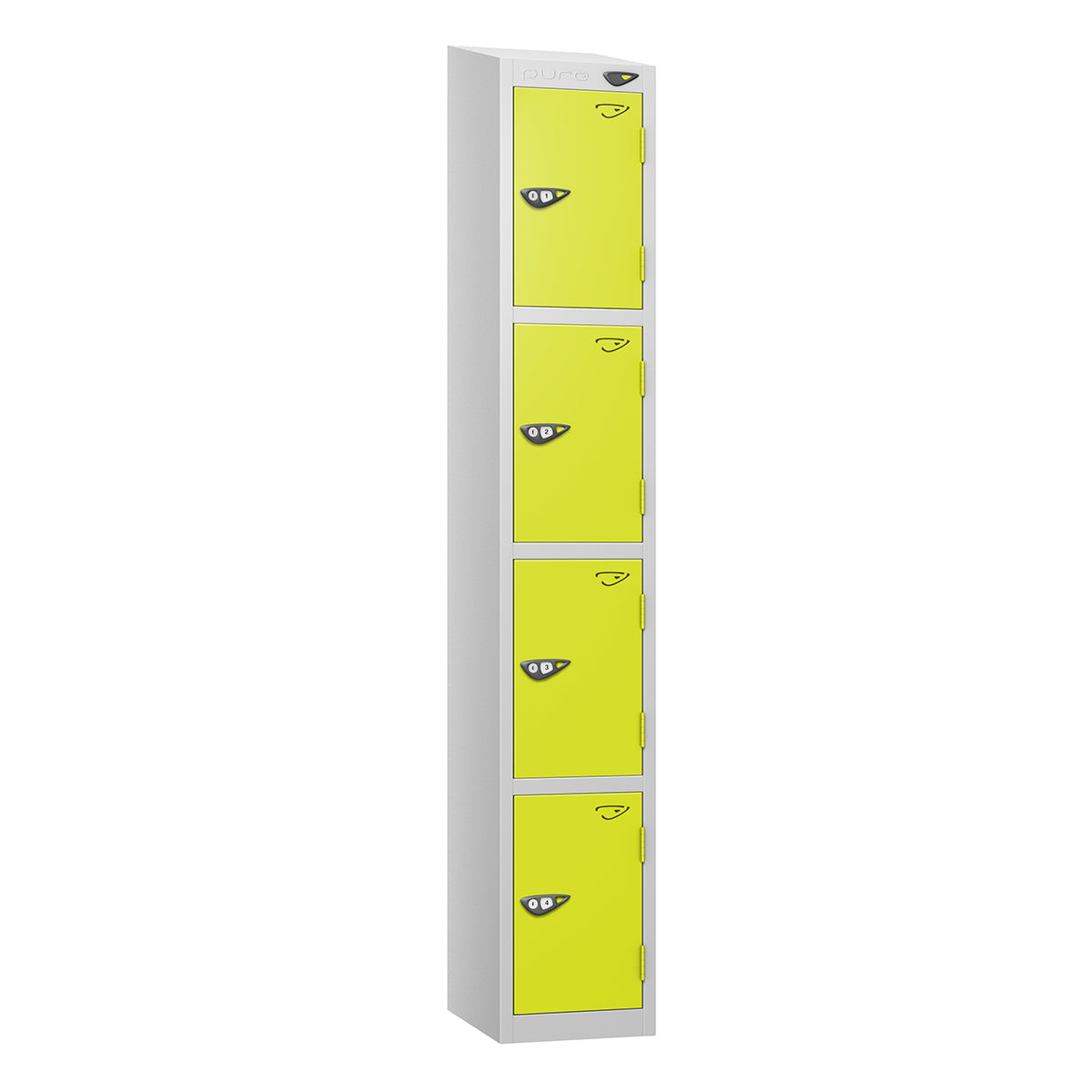 Pure Prime 4 Door Sloping Top Locker H1950/1800xW300xD380mm