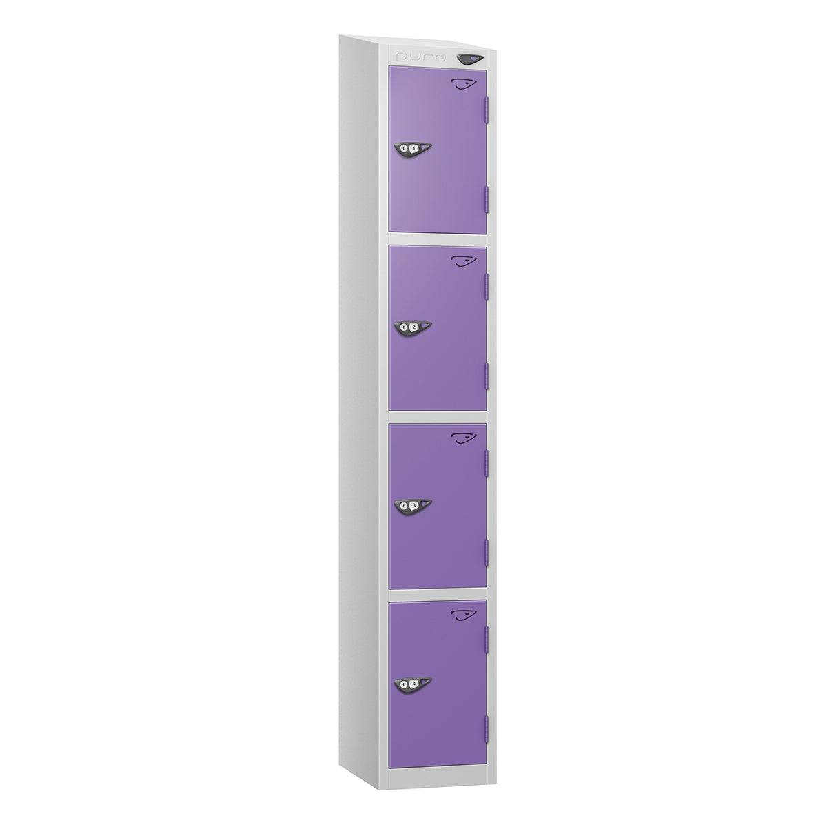 Pure Prime 4 Door Sloping Top Locker H1950/1800xW300xD450mm
