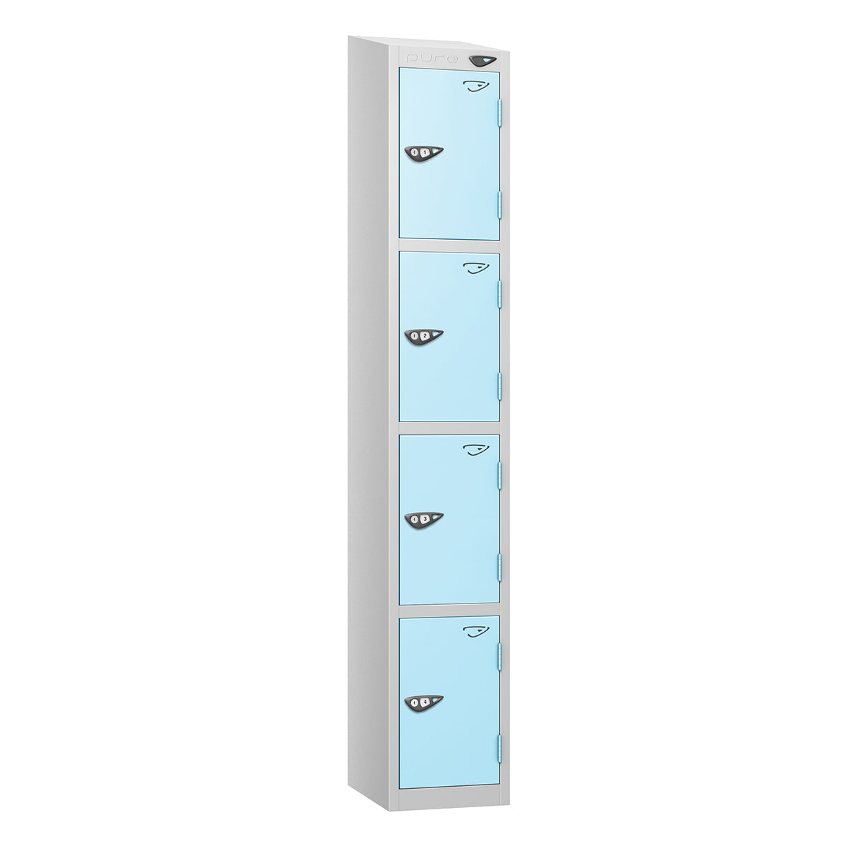 Pure Prime 4 Door Sloping Top Locker H1950/1800xW380xD450mm