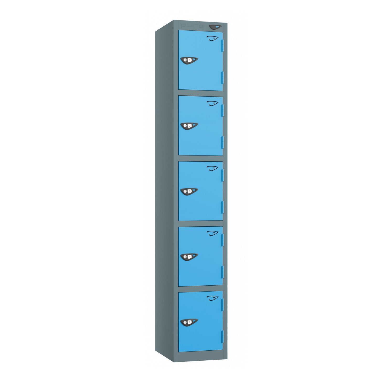 Pure Prime 5 Door Locker H1800xW300xD380mm