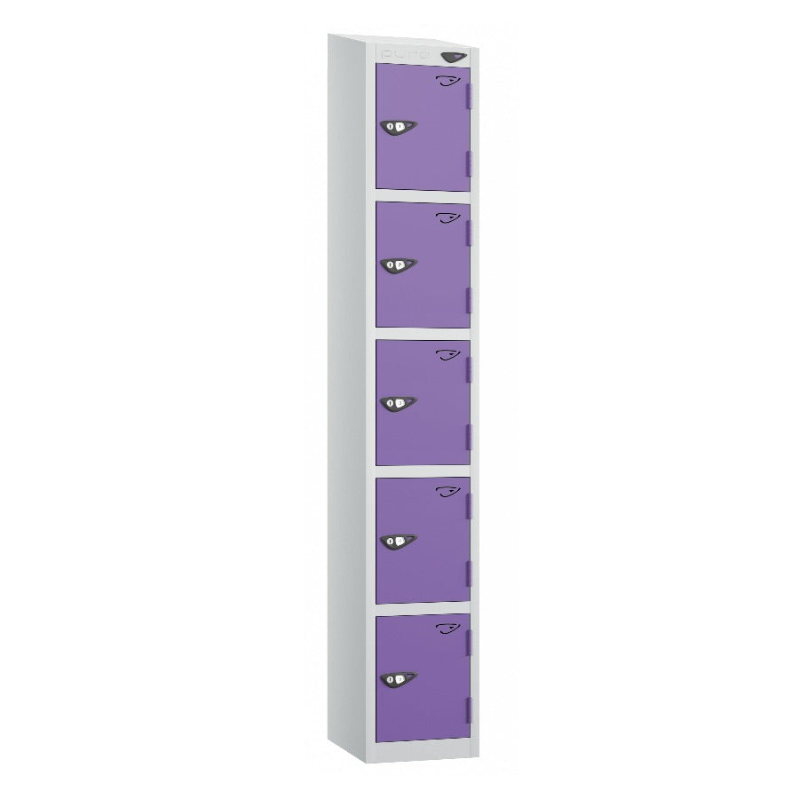 Pure Prime 5 Door Sloping Top Locker H1950/1800xW300xD380mm