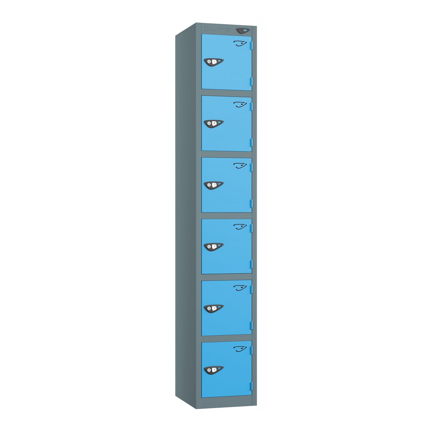 Pure Prime 6 Door Locker H1800xW300xD450mm