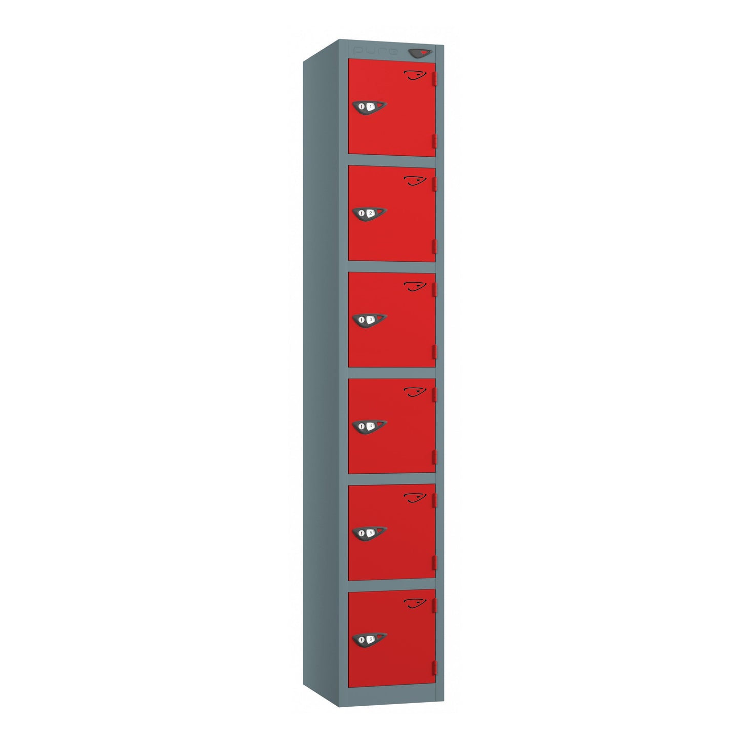 Pure Prime 6 Door Locker H1800xW300xD450mm