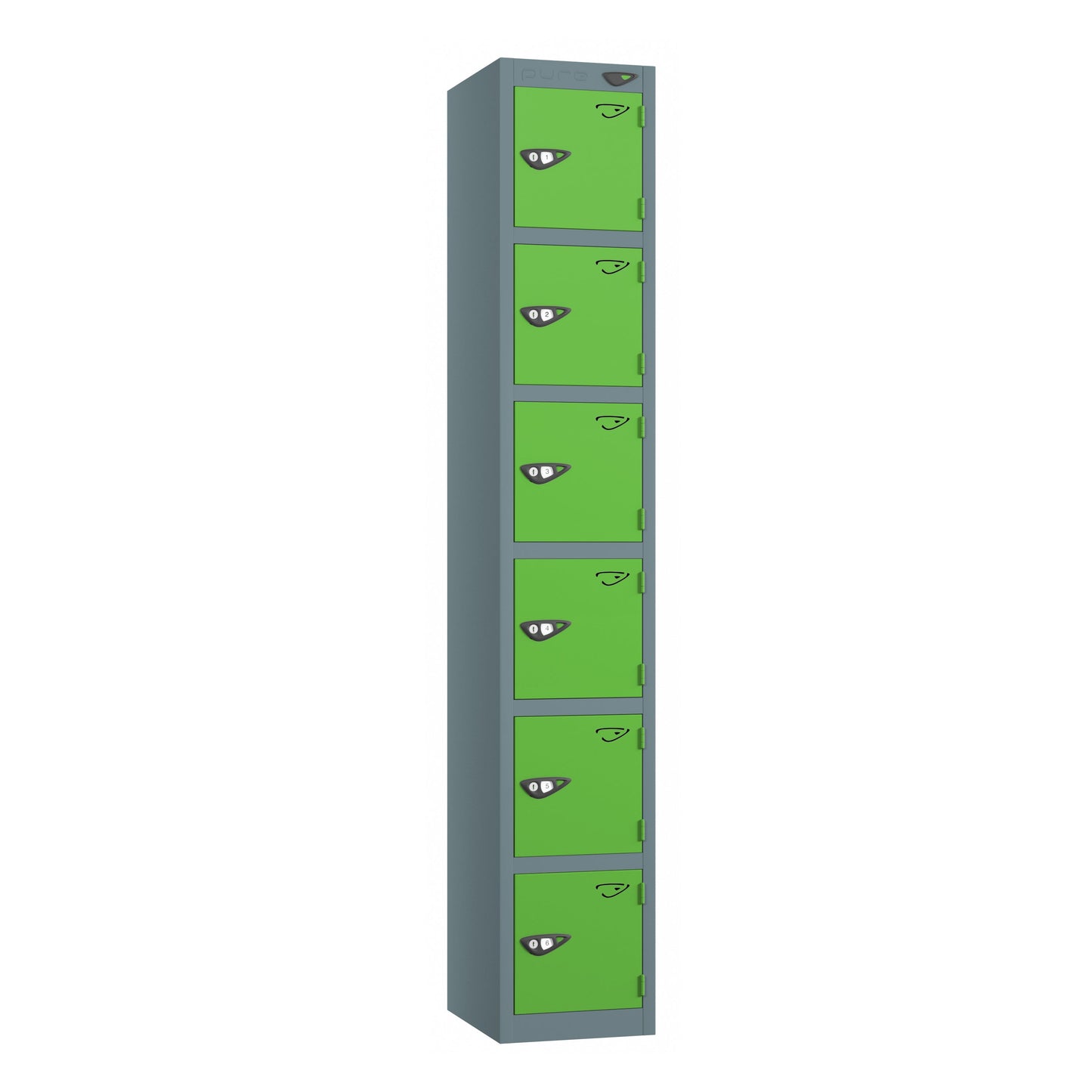 Pure Prime 6 Door Locker H1800xW380xD450mm