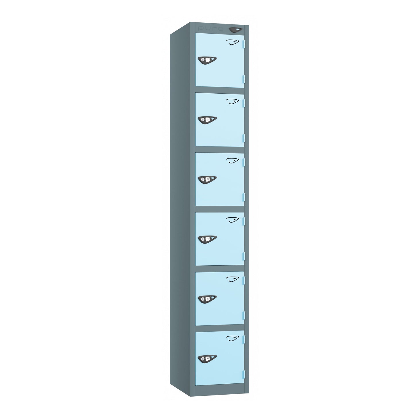 Pure Prime 6 Door Locker H1800xW300xD450mm