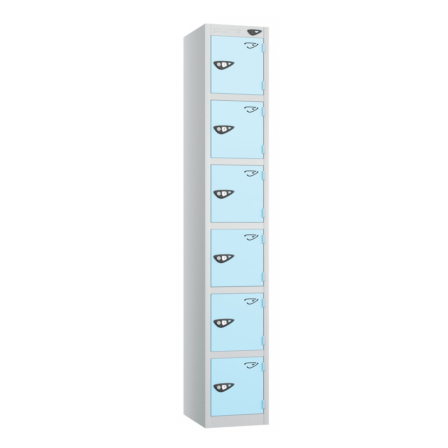Pure Prime 6 Door Locker H1800xW380xD450mm