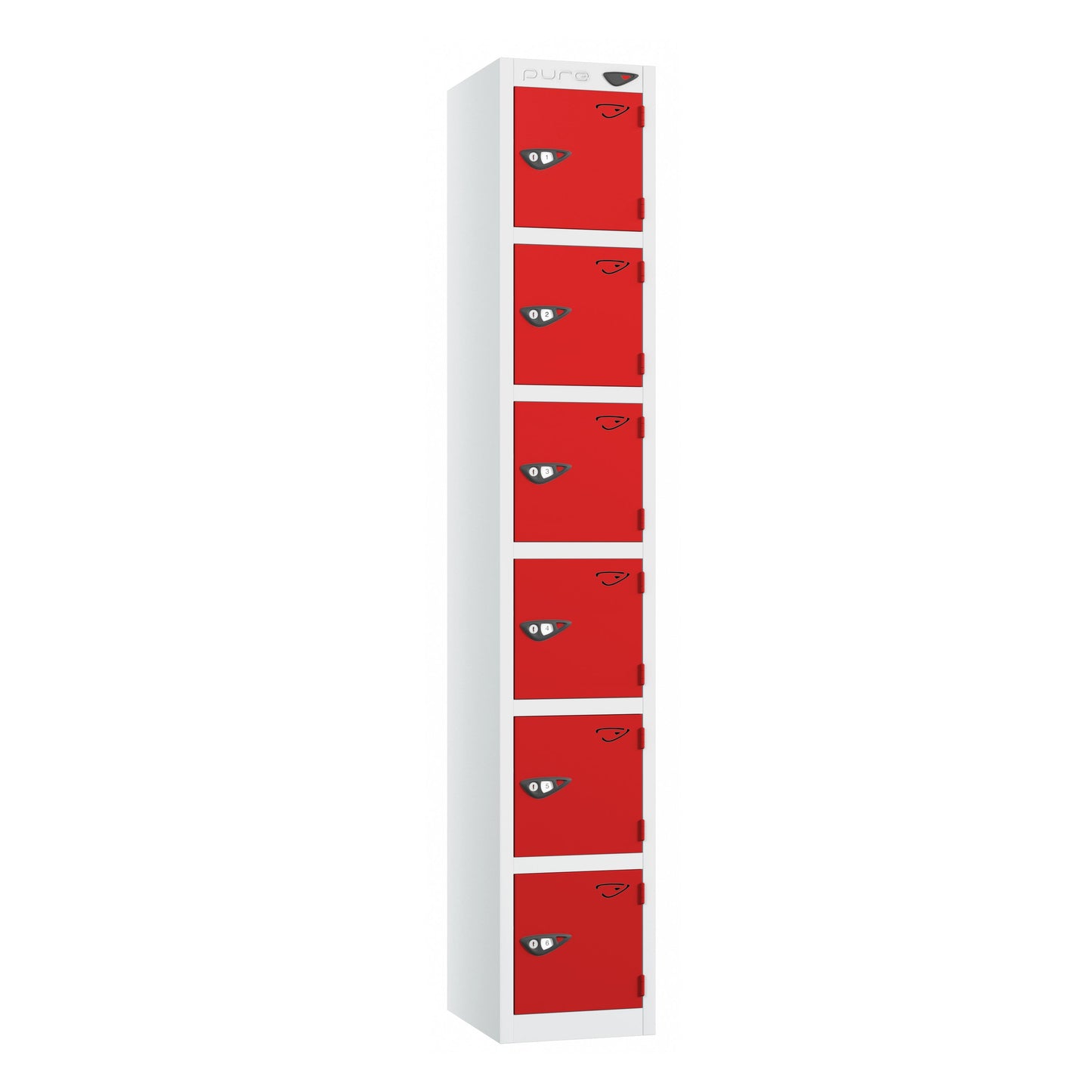 Pure Prime 6 Door Locker H1800xW300xD450mm