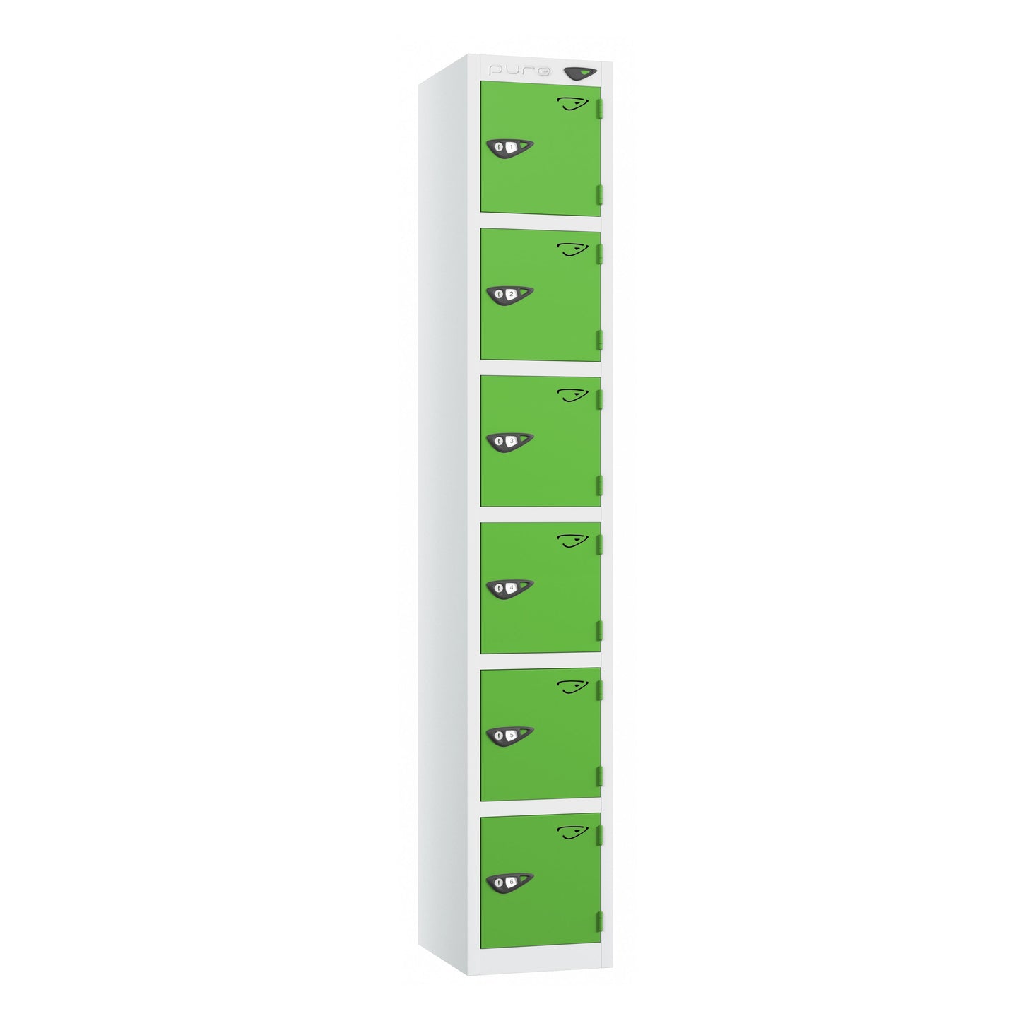 Pure Prime 6 Door Locker H1800xW300xD450mm