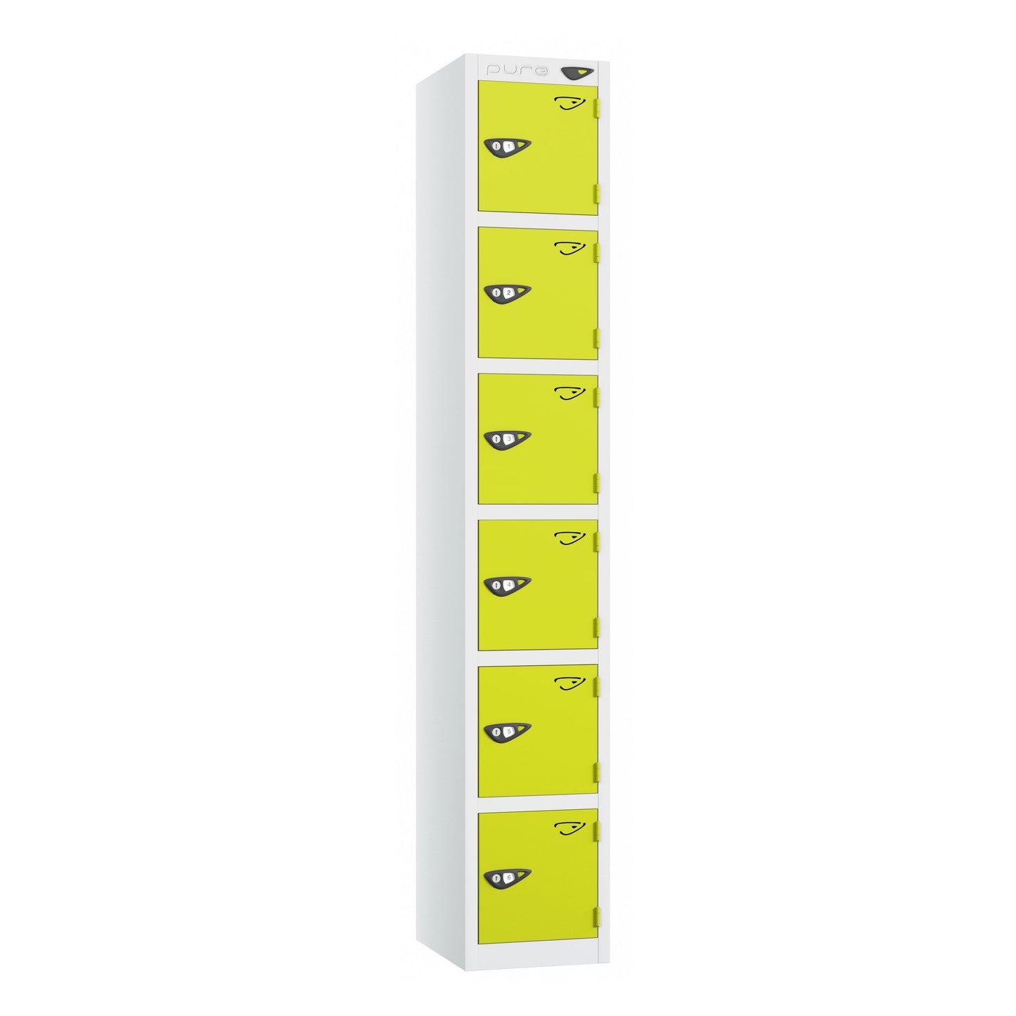 Pure Prime 6 Door Locker H1800xW300xD380mm