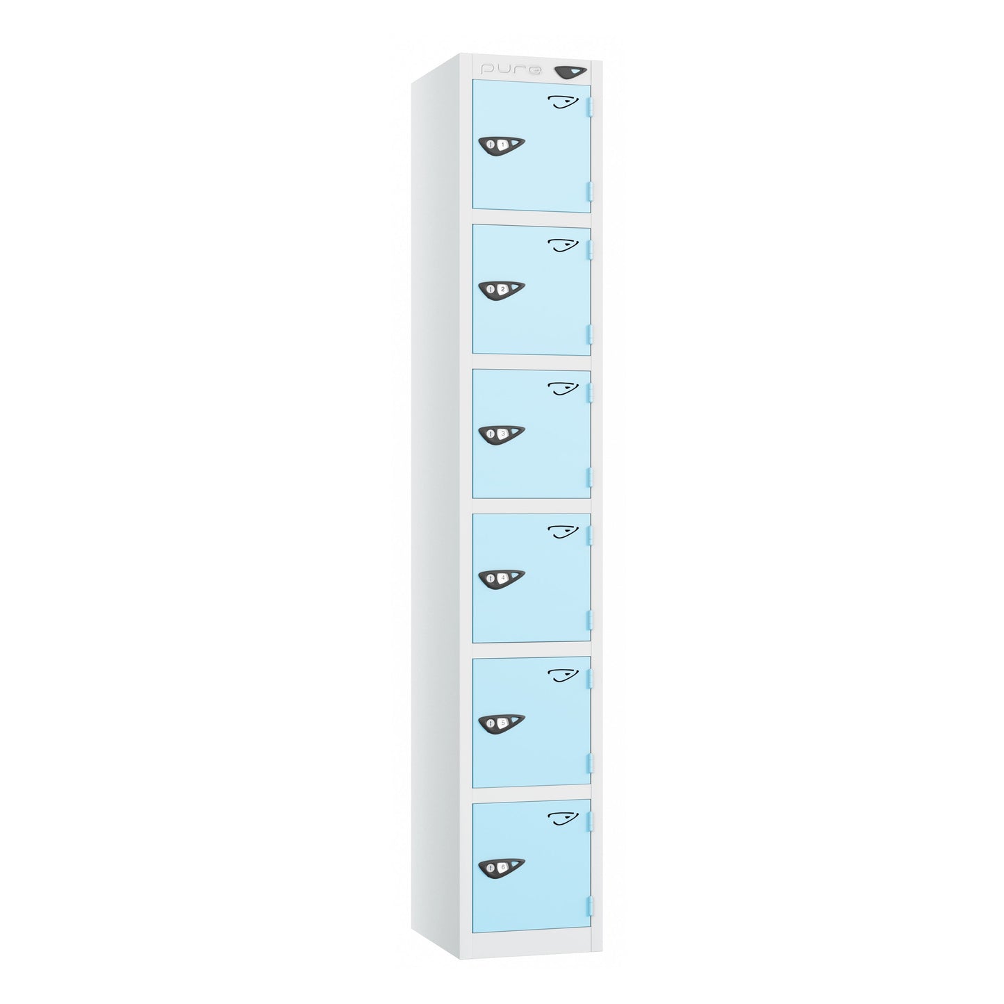 Pure Prime 6 Door Locker H1800xW300xD450mm