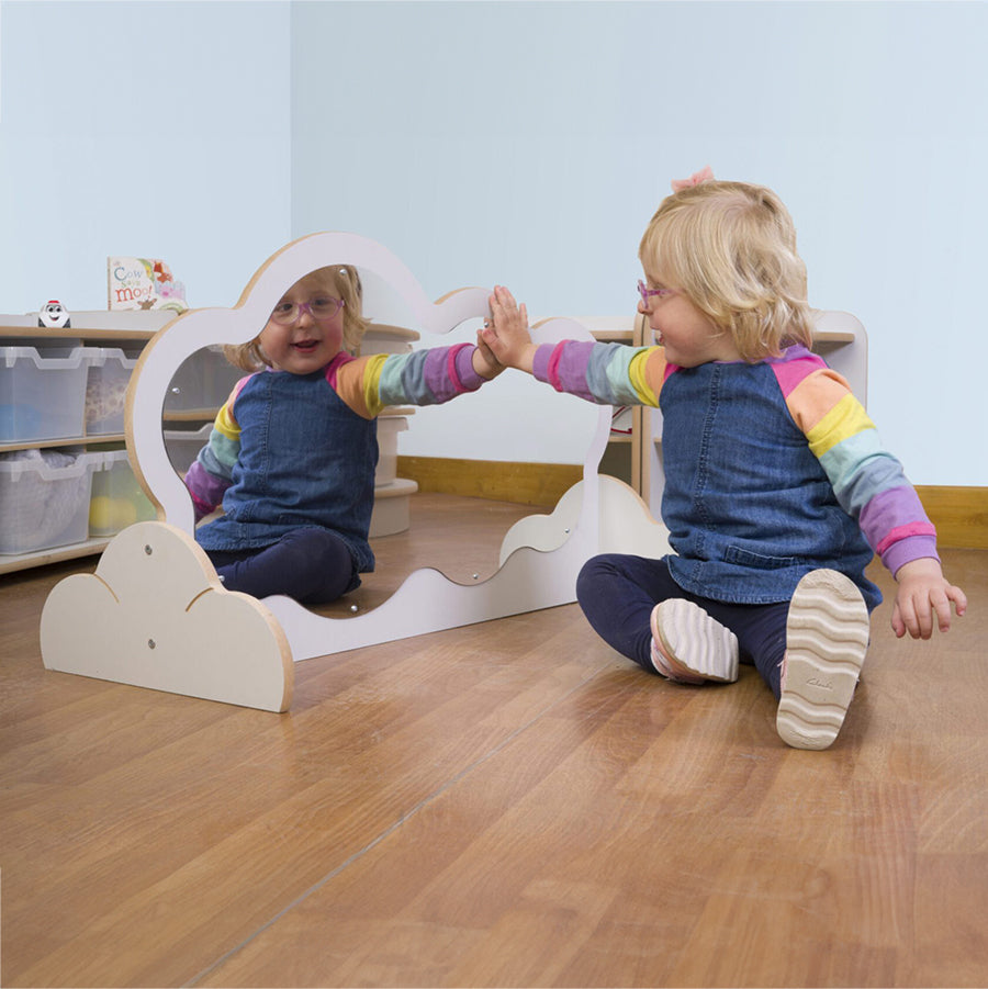 Cloud Crawl Up Mirror