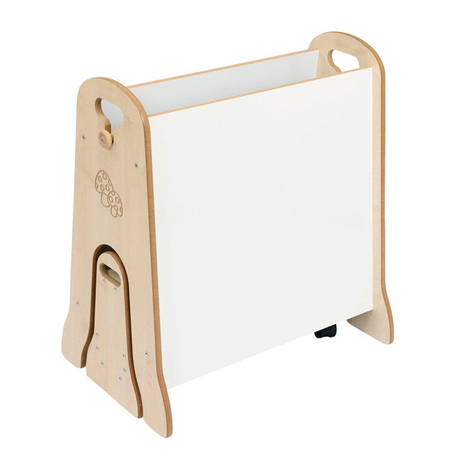 Low Easel With Storage Trolley