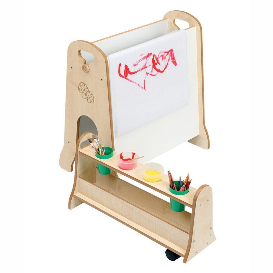 Low Easel With Storage Trolley