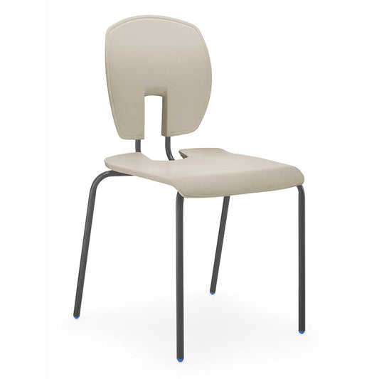 SE Curve Chair Sand Poly Seat and Dark Grey Steel Frame CS30022